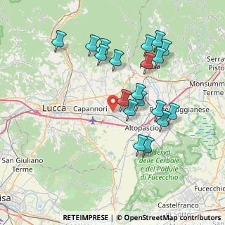 Mappa Via Cavanis, 55016 Porcari LU, Italia (7.68211)