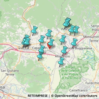 Mappa Via Cavanis, 55016 Porcari LU, Italia (7.1325)
