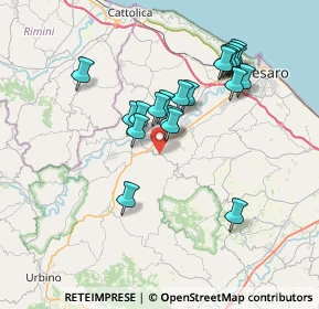 Mappa Via Serra, 61020 Sant'Angelo in Lizzola PU, Italia (6.6675)