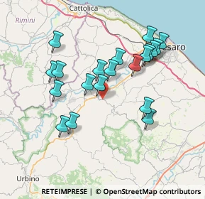 Mappa Via Serra, 61020 Sant'Angelo in Lizzola PU, Italia (7.146)