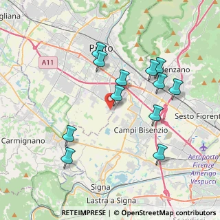 Mappa P.za della Vittoria, 59100 Prato PO, Italia (3.86667)
