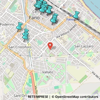 Mappa Via Giulio Cesare Fabbri, 61032 Fano PU, Italia (0.7875)