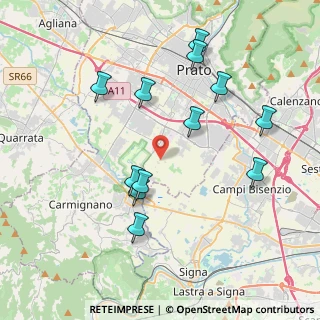 Mappa Via di Castelnuovo, 59100 Prato PO, Italia (4.09833)