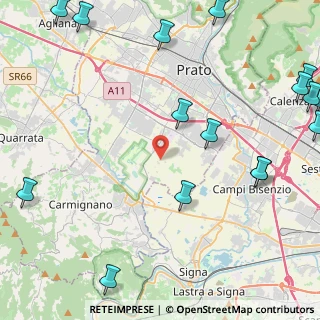 Mappa Via di Castelnuovo, 59100 Prato PO, Italia (6.80625)