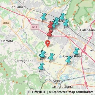 Mappa Via di Castelnuovo, 59100 Prato PO, Italia (3.83357)