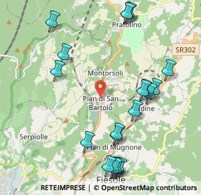 Mappa Via di Bellosguardo, 50019 Montorsoli Stazione FI, Italia (2.506)
