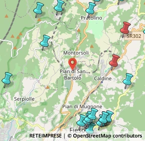 Mappa Via di Bellosguardo, 50019 Montorsoli Stazione FI, Italia (3.355)