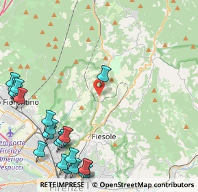 Mappa Via di Bellosguardo, 50019 Montorsoli Stazione FI, Italia (6.2375)