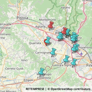 Mappa Via Evangelista Torricelli, 59011 Seano PO, Italia (8.33438)