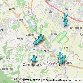 Mappa Via Evangelista Torricelli, 59011 Seano PO, Italia (2.28091)