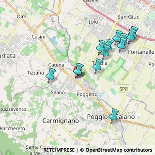 Mappa Via Evangelista Torricelli, 59011 Seano PO, Italia (2.11)