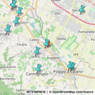 Mappa Via Evangelista Torricelli, 59011 Seano PO, Italia (3.26)