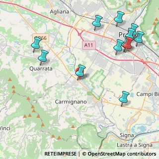 Mappa Via Evangelista Torricelli, 59011 Seano PO, Italia (5.55)
