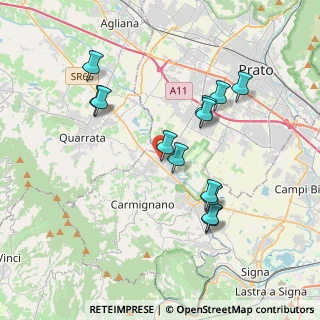 Mappa Via Evangelista Torricelli, 59011 Seano PO, Italia (3.66615)