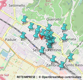 Mappa Via Macedonio Melloni, 50019 Sesto Fiorentino FI, Italia (0.7235)