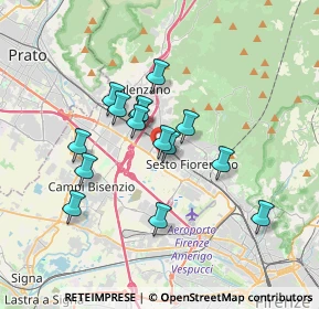 Mappa Via del Risorgimento, 50019 Sesto Fiorentino FI, Italia (2.92933)