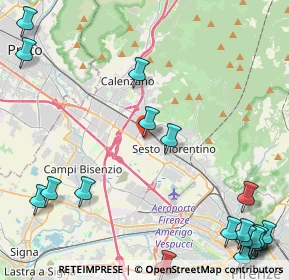 Mappa Via del Risorgimento, 50019 Sesto Fiorentino FI, Italia (7.0325)