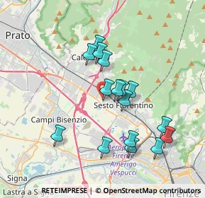Mappa Via del Risorgimento, 50019 Sesto Fiorentino FI, Italia (3.41188)