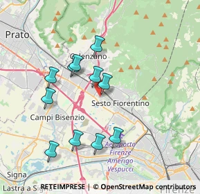 Mappa Via del Risorgimento, 50019 Sesto Fiorentino FI, Italia (3.55273)