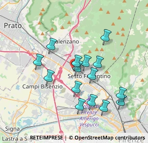 Mappa Via del Risorgimento, 50019 Sesto Fiorentino FI, Italia (3.39867)