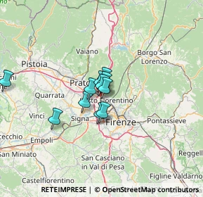 Mappa Via del Risorgimento, 50019 Sesto Fiorentino FI, Italia (7.82455)