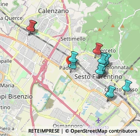 Mappa Via del Risorgimento, 50019 Sesto Fiorentino FI, Italia (1.96333)