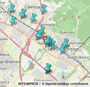 Mappa Via del Risorgimento, 50019 Sesto Fiorentino FI, Italia (1.86263)