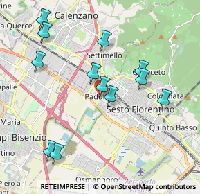 Mappa Via del Risorgimento, 50019 Sesto Fiorentino FI, Italia (2.0675)