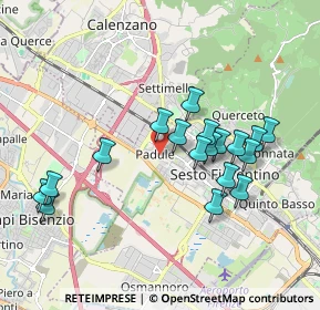 Mappa Via del Risorgimento, 50019 Sesto Fiorentino FI, Italia (1.81389)