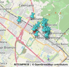 Mappa Via del Risorgimento, 50019 Sesto Fiorentino FI, Italia (1.13867)
