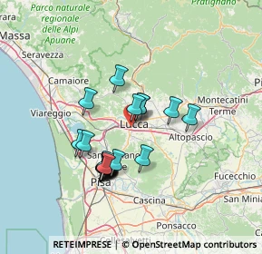 Mappa Via Teresa Bandettini, 55100 Lucca LU, Italia (11.9585)