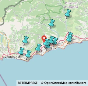 Mappa Strada Isola Inferiore, 18038 Sanremo IM, Italia (6.03308)