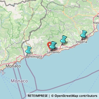 Mappa Strada Isola Inferiore, 18038 Sanremo IM, Italia (33.48214)