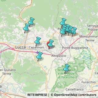 Mappa Via Pollinelle, 55016 Porcari LU, Italia (7.49833)