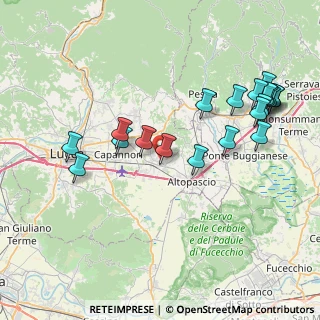 Mappa Via Pollinelle, 55016 Porcari LU, Italia (8.959)