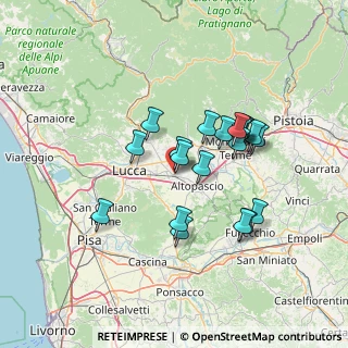 Mappa 55016 Porcari LU, Italia (12.3405)