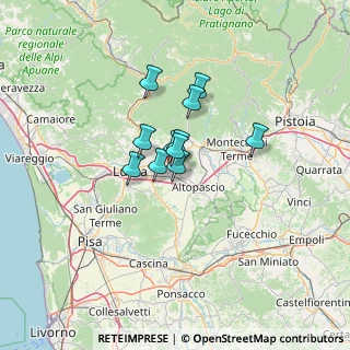 Mappa 55016 Porcari LU, Italia (7.98182)