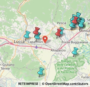 Mappa 55016 Porcari LU, Italia (9.966)