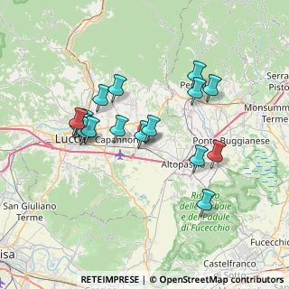 Mappa 55016 Porcari LU, Italia (6.98471)