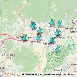 Mappa 55016 Porcari LU, Italia (6.41143)