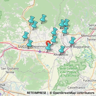 Mappa 55016 Porcari LU, Italia (7.00077)