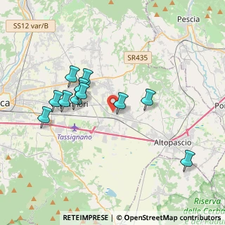 Mappa 55016 Porcari LU, Italia (3.65909)