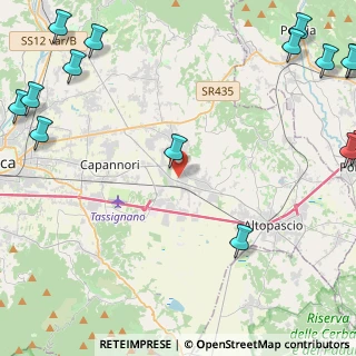 Mappa 55016 Porcari LU, Italia (7.70188)