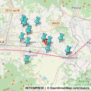 Mappa 55016 Porcari LU, Italia (3.90267)