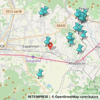 Mappa 55016 Porcari LU, Italia (5.70313)
