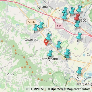 Mappa Via Brunella, 59011 Seano PO, Italia (5.16067)