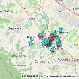 Mappa Via Brunella, 59011 Seano PO, Italia (1.393)