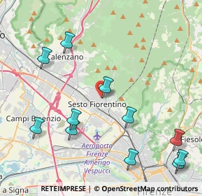 Mappa Via del Piave, 50019 Firenze FI, Italia (5.18818)