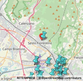 Mappa Via del Piave, 50019 Firenze FI, Italia (6.524)