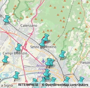 Mappa Via del Piave, 50019 Firenze FI, Italia (6.654)